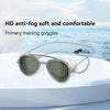 Full-View anti Fog Swimming Goggles Swimming UV Protection Swim Goggles Adult Sun Goggles Crystals Clear Men Women Retro Goggles