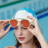 Full-View anti Fog Swimming Goggles Swimming UV Protection Swim Goggles Adult Sun Goggles Crystals Clear Men Women Retro Goggles