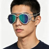 Full-View anti Fog Swimming Goggles Swimming UV Protection Swim Goggles Adult Sun Goggles Crystals Clear Men Women Retro Goggles