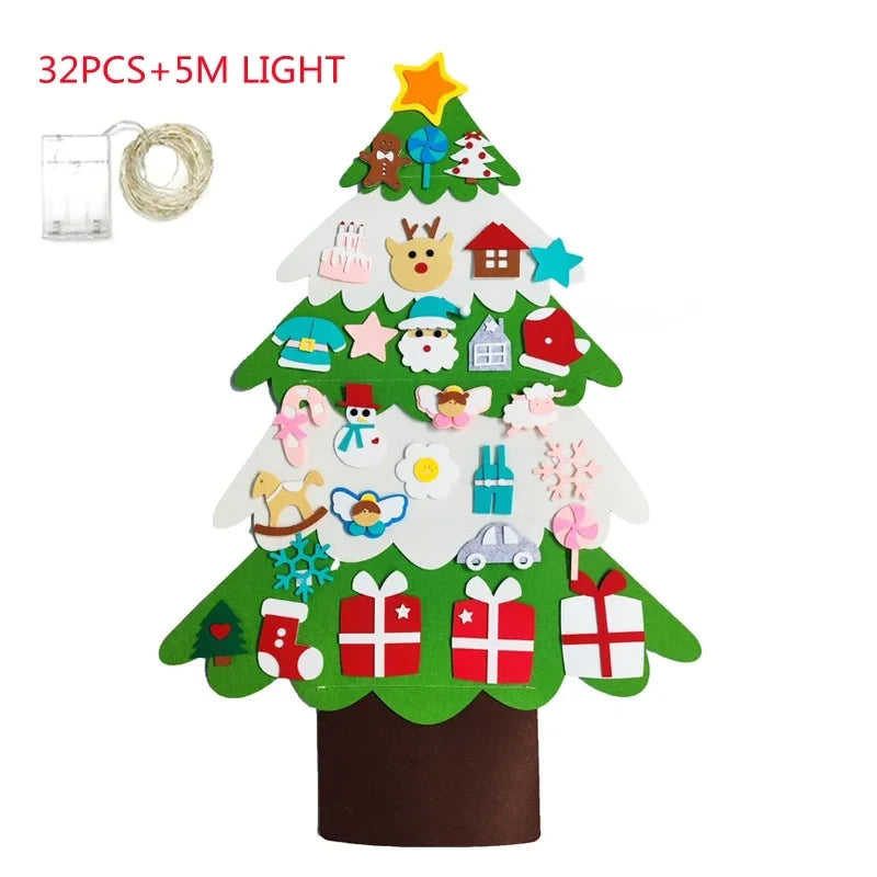 Toddler-Safe Felt Christmas Tree – 3ft Tall