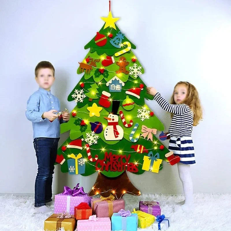 Toddler-Safe Felt Christmas Tree – 3ft Tall