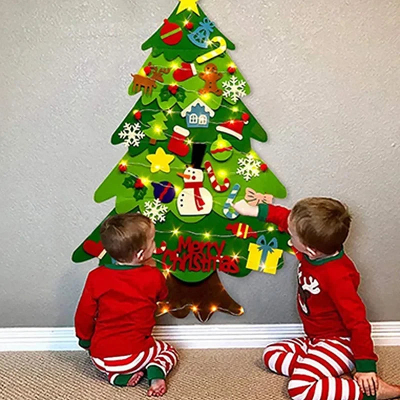 Toddler-Safe Felt Christmas Tree – 3ft Tall