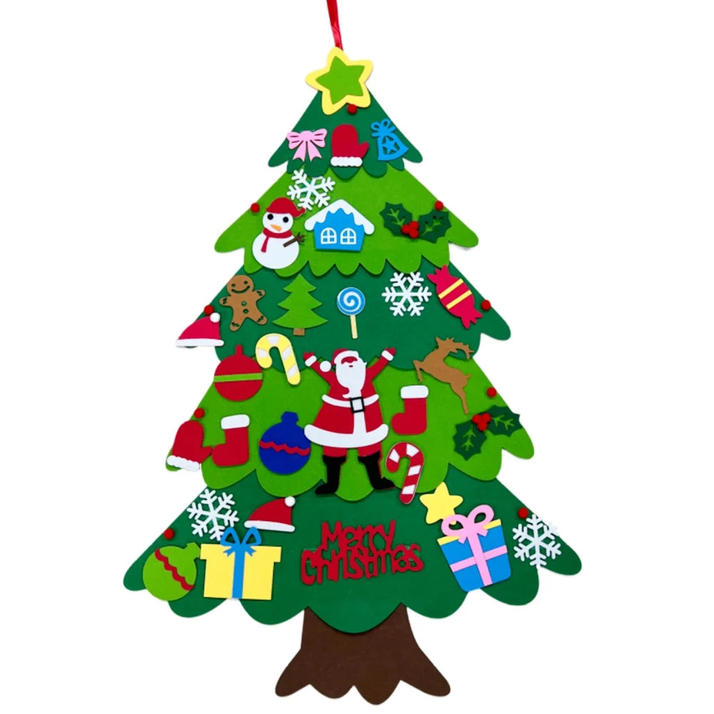 Toddler-Safe Felt Christmas Tree – 3ft Tall