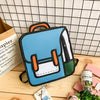 2D Cartoon Graphic Student Backpack