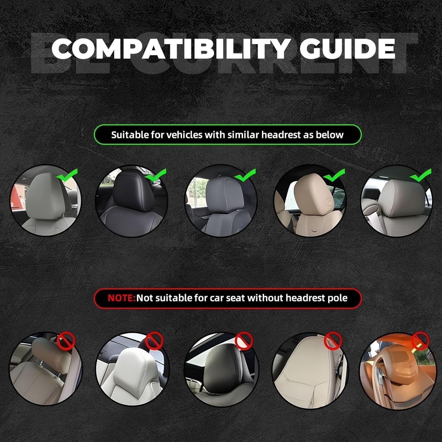 Funny Cartoon Car Headrest Cover, 2 Pieces Set of Cute Funny Eyes, Suitable for Halloween, Christmas Car Universal Elastic Models Funny Decoration