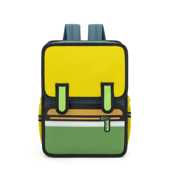 Flat Anime 2D Schoolpack Bag